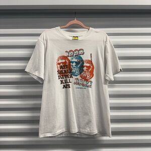 Bape White Tee Triple Ape Head